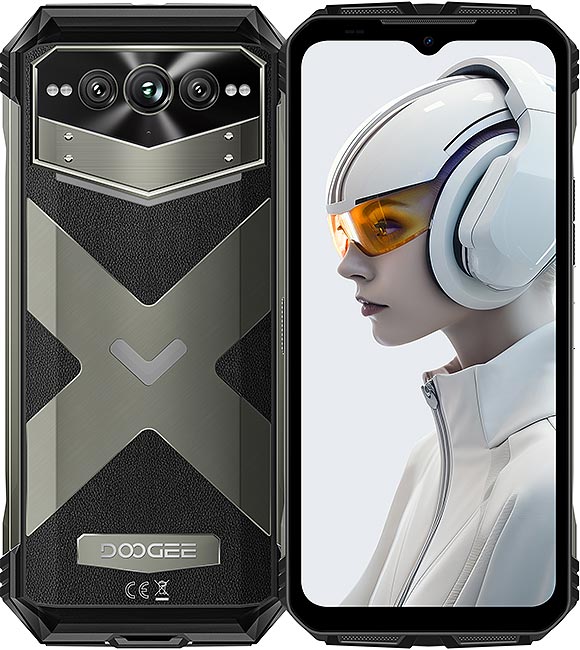 Custodia Artistica TPU + 2 Vetri Temperati Per Doogee V Max Plus – Cover Stampa Resistente, Protezione Completa Antigraffio E Antiurto