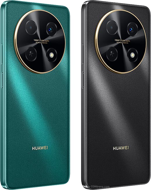 Custodia In Pelle Metallica Con Finitura A Disco Per HUAWEI Nova 12i (6.7''), TPU Leggero Antiurto, Colore Azzurro