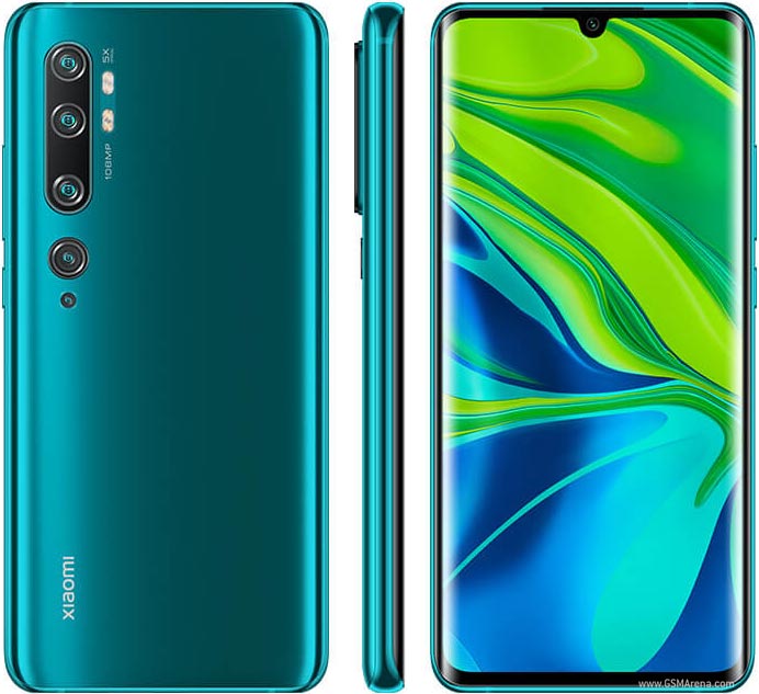 Coque Silicone Mate Pour Xiaomi Mi Note 10 / Mi Note 10 Pro - Protection Anti-choc, Finition Mince, Couleur Vert Forêt