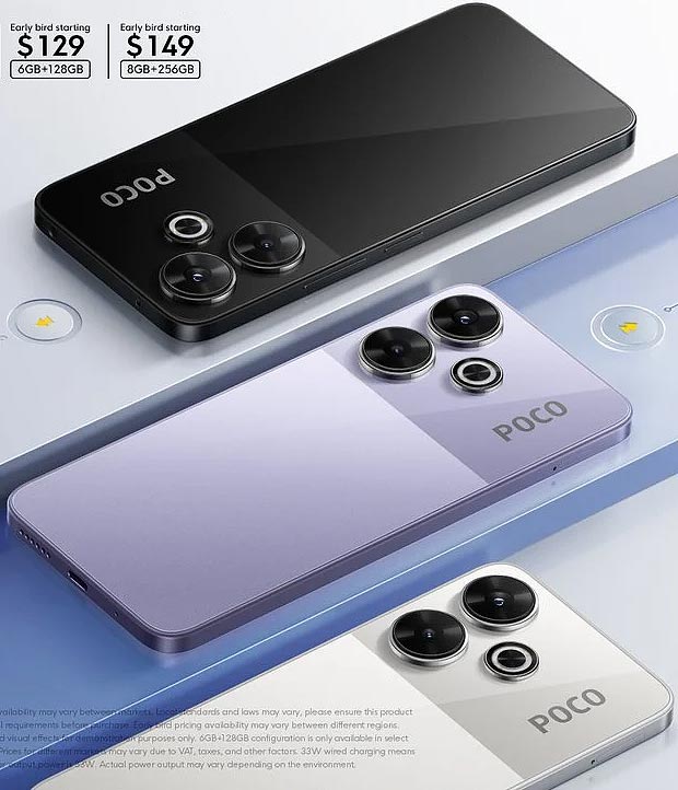 Xiaomi Poco M6 4G pictures, official photos